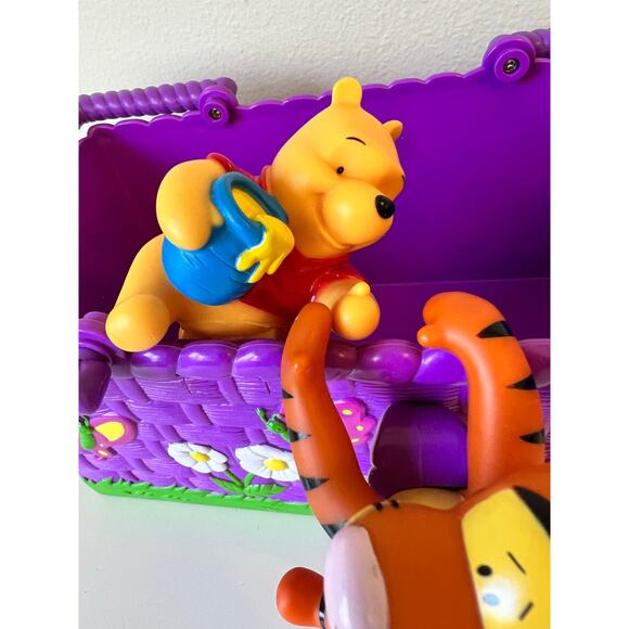 Disney Winnie the Pooh Bear & Tigger Picnic Basket RARE Limited Edition - Picture 7 of 9